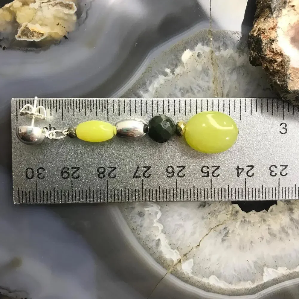Carolyn Pollack Serpentine/Prehnite Bead Necklace 17